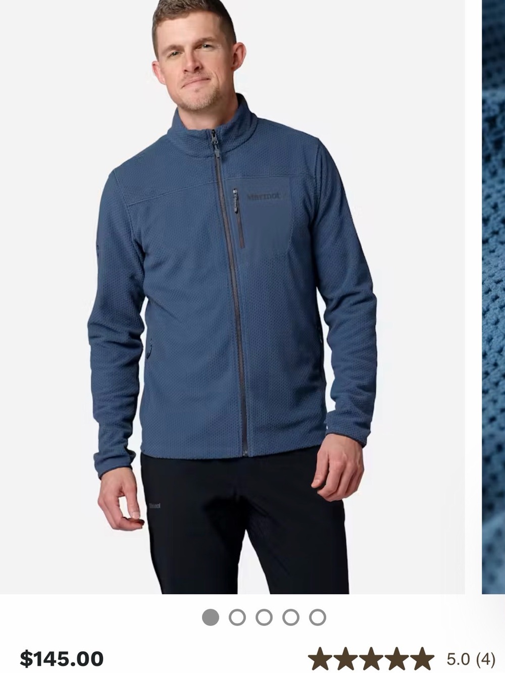 marmot mens airfleece performance full-zip